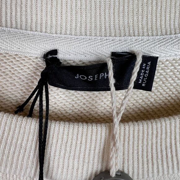 New Joseph Women Sweater 100% Cotton Pullover Loop Back Eyelet Sweatshirt US XL - Picture 13 of 13